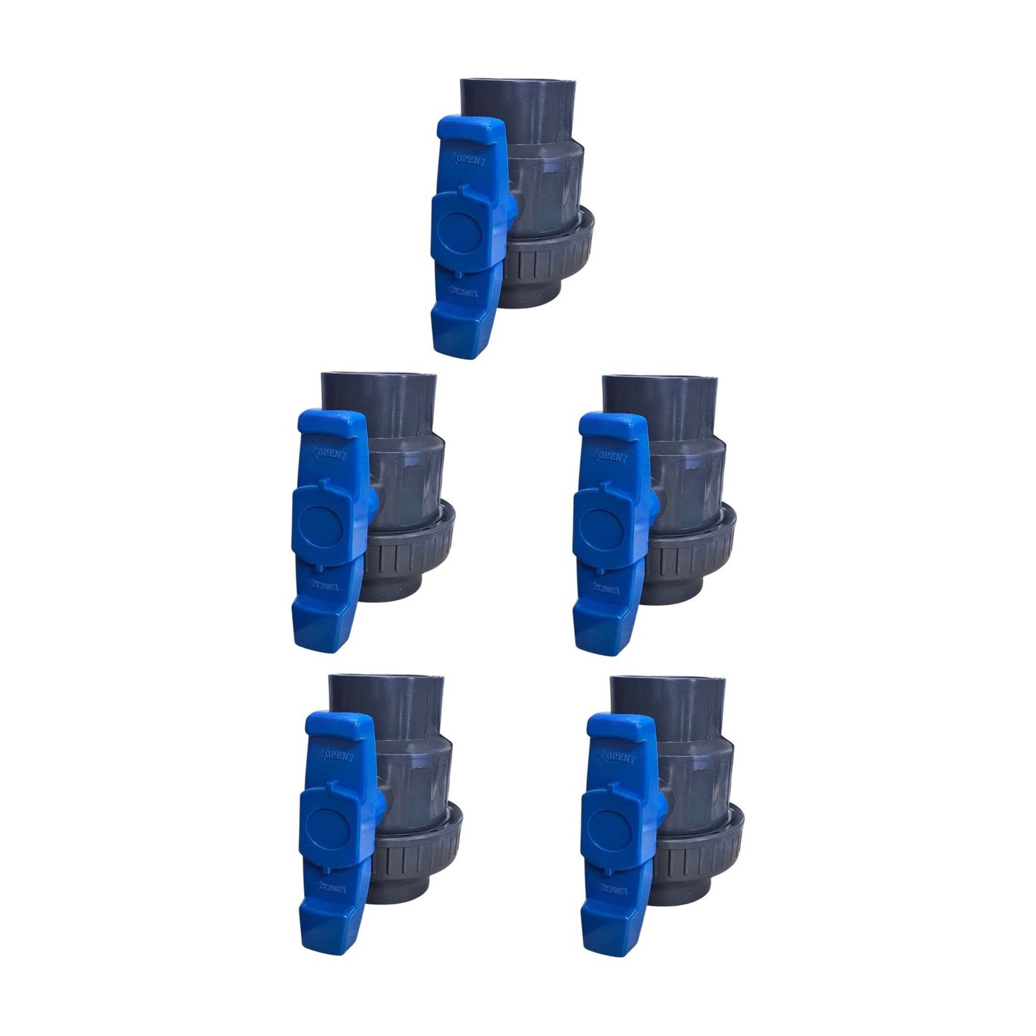 5 x 63mm PVC Ball Valve with Union