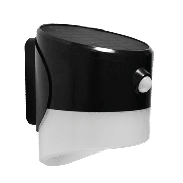 Luceco - Solar Guardian PIR Wall Lantern Black IP44 200Lm 2W 4000K Std