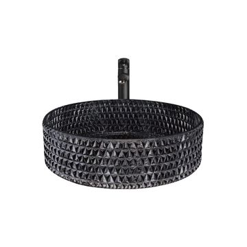 Counter top Glass Basin / table top - Iris - Black Glass
