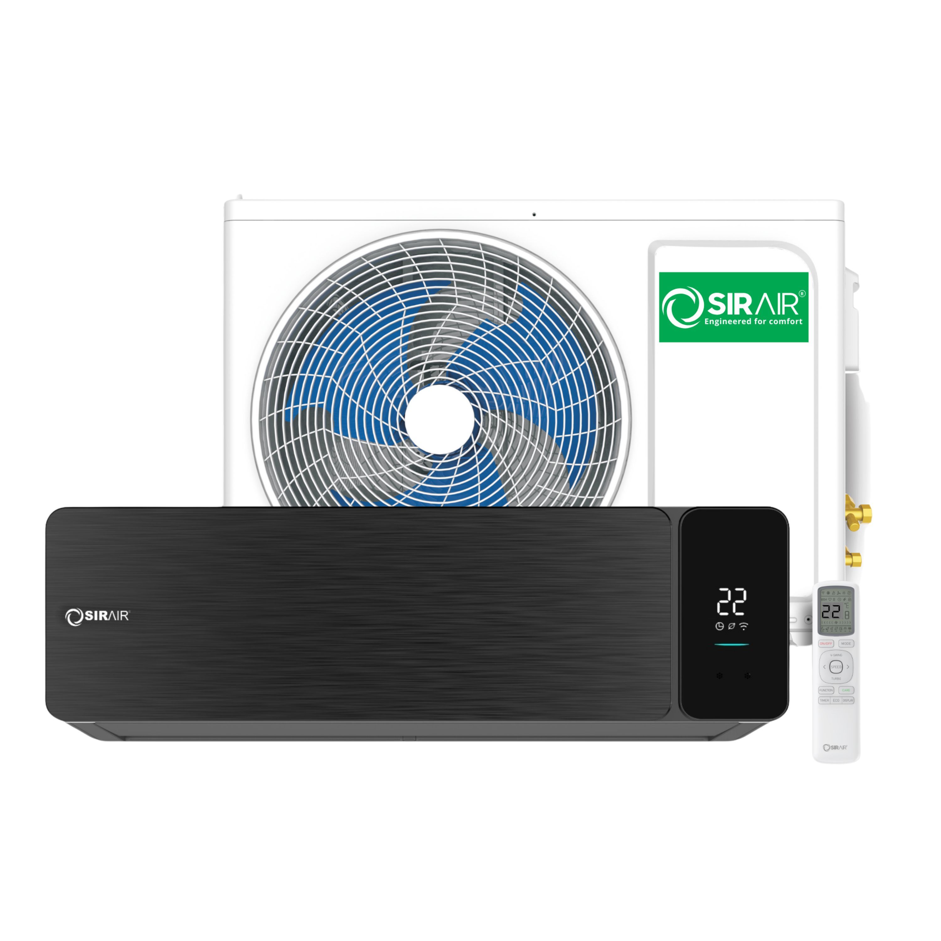 Alpha Energy Efficient Split Wall Air Conditioner 24000BTU WiFi Sirair