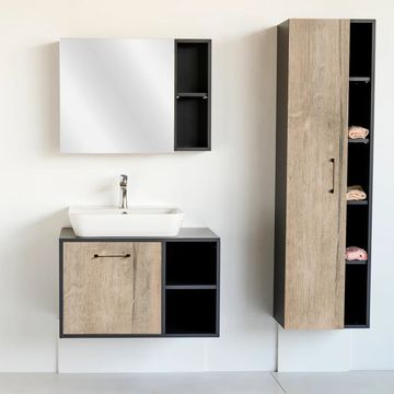 Brookhil and Storm Grey Scandinavian Minimalist Vanity Set