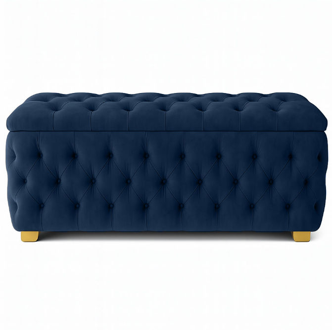 Ava Storage Boxes - Double Large -Dark Blue