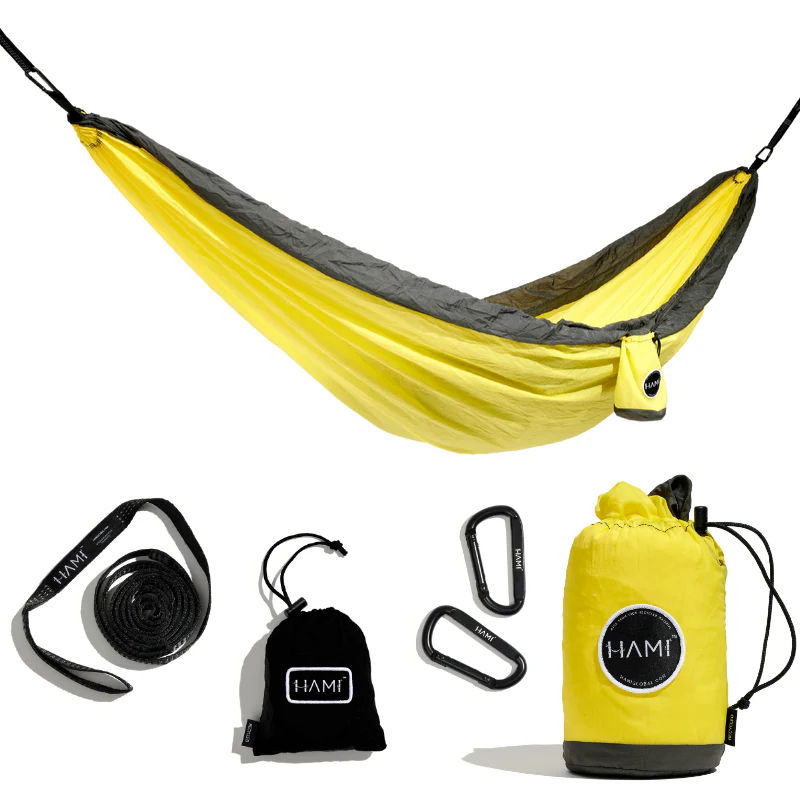 HAMI Hive - Double Portable Hammock made from 100% Recycled Materials