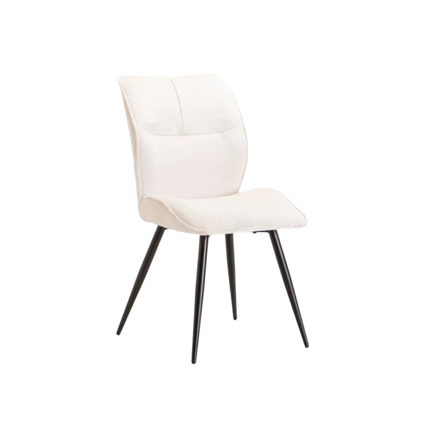 Modern Fabric Upholstered Dining Chair - Oatmeal