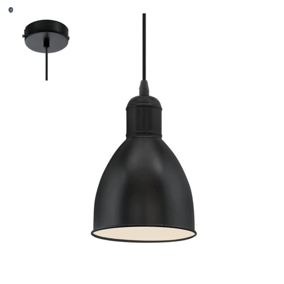 Priddy Pendant 155mm Black/White