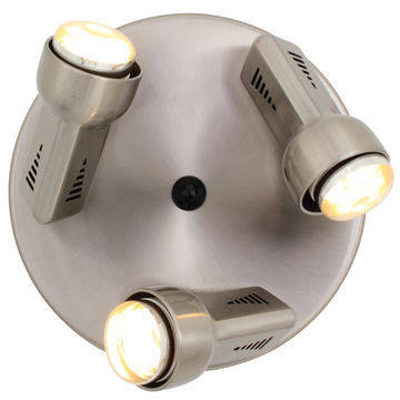 De Lightsa - 3 Lights - Spot Light - 235mm - Satin Chrome