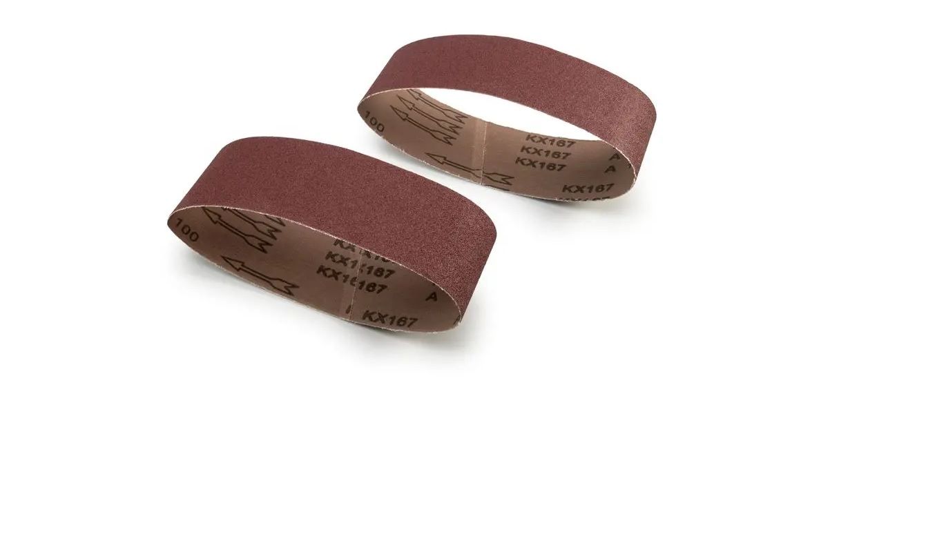 Sanding Belt, 75mm x 533mm, P100, 2 Pieces (4 pack) BY WOODLY