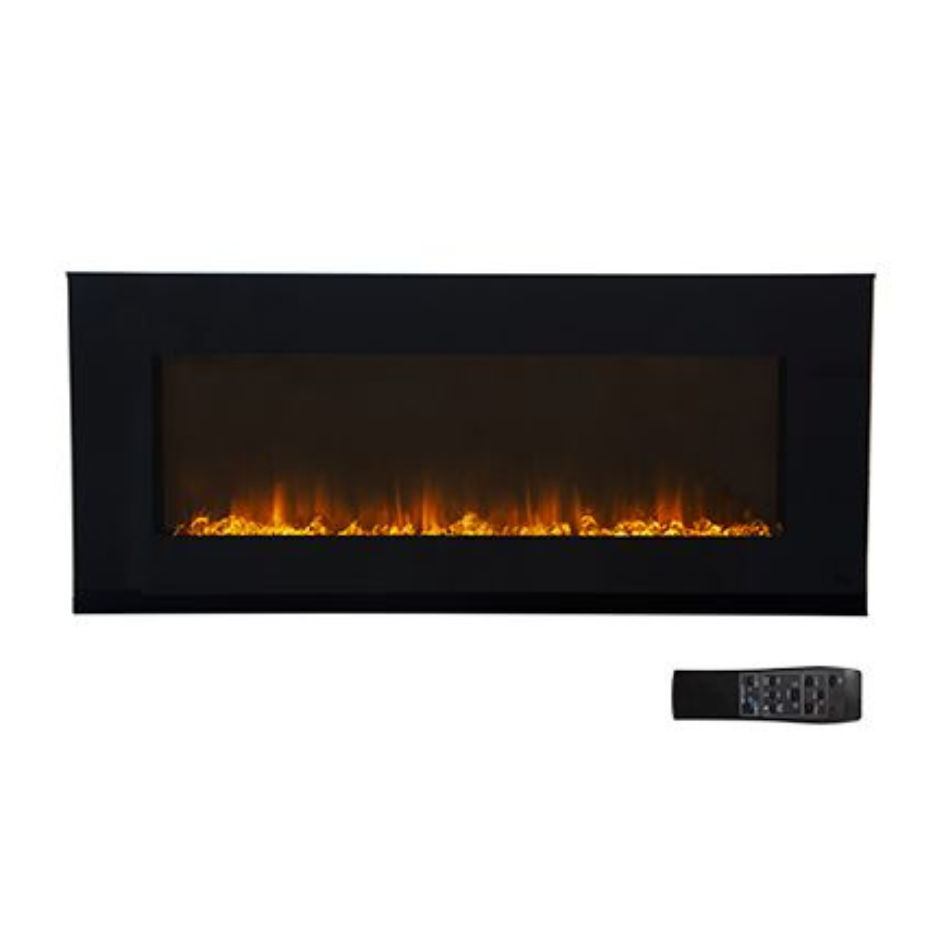 Fireplace Decorative Flat Glass Indoor with Diamonds
