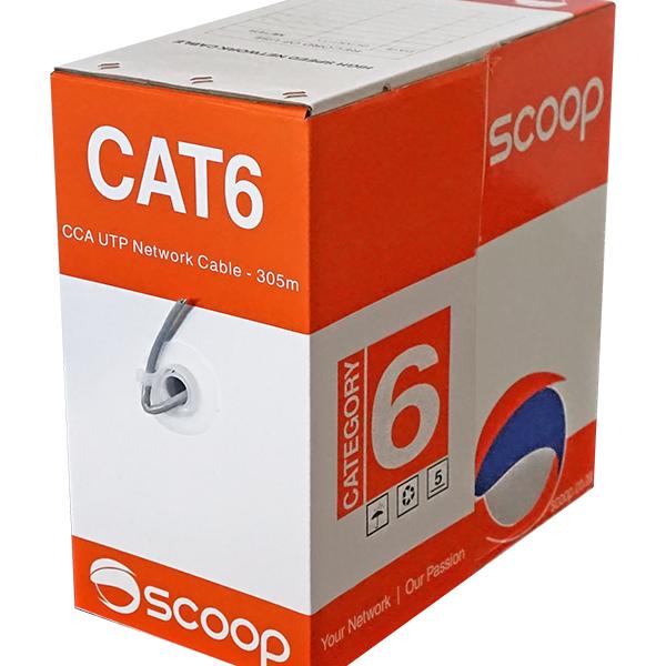 Scoop 305M Box Cat6 Cca Utp Cable
