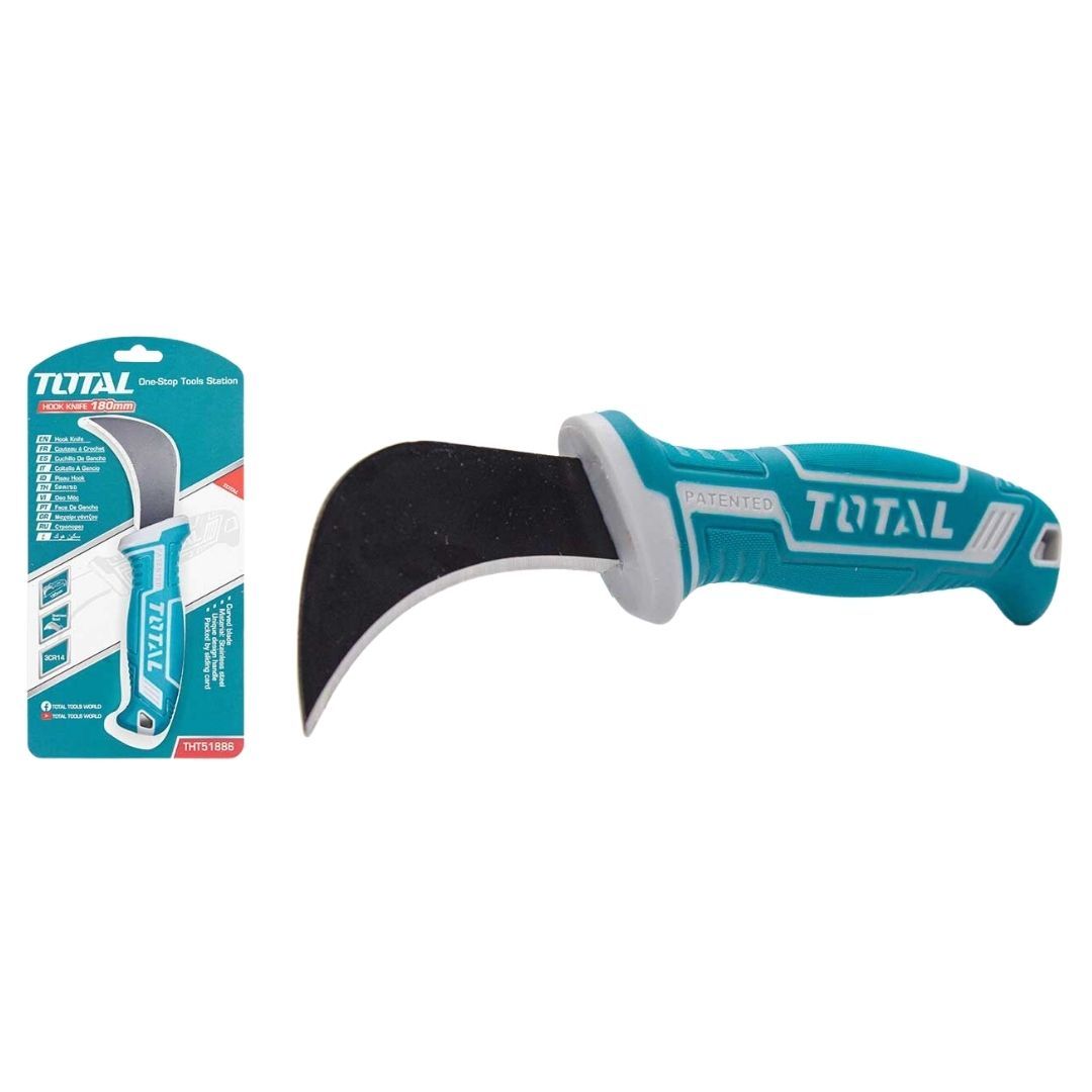 Total Lino Hook Knife 180Mm S/S Blade