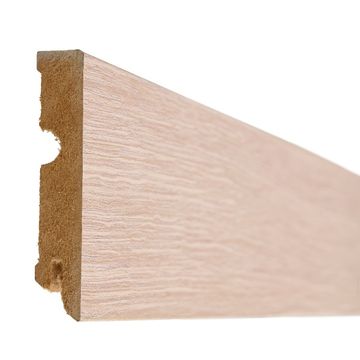 Skirting Cubic Ceramic Oak MDF Matt Finnish 80mm x 16mm x 2400mm