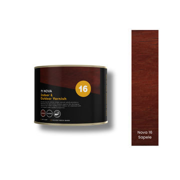 Nova 16 Indoor & Outdoor Varnish - Sapele 1lt