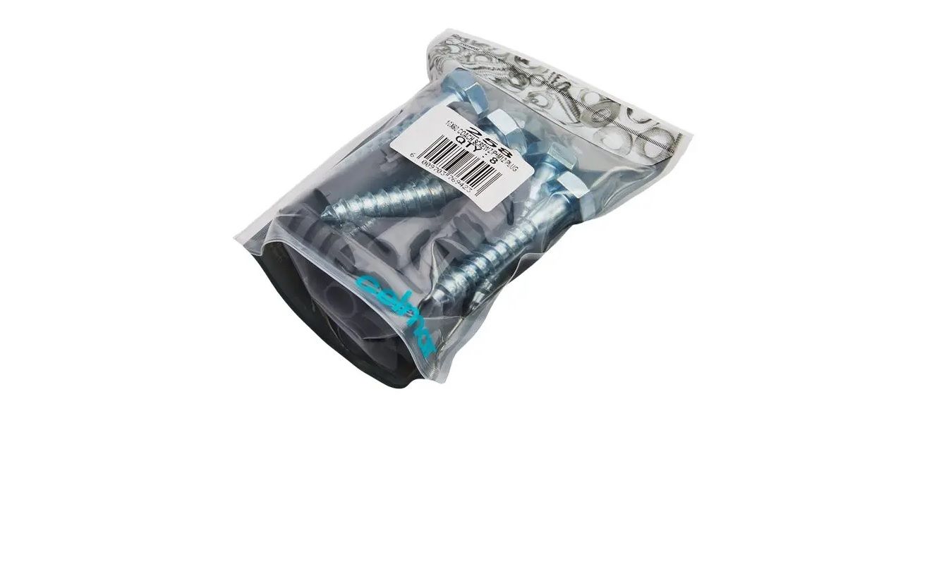 Coach Screws and Plugs, M10 x 60mm, 8 Pieces (3 pack) BY WOODLY