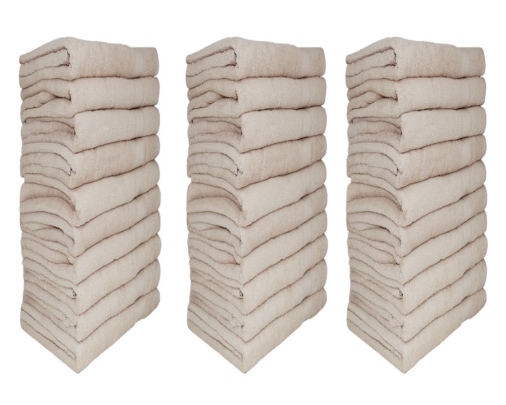 Bunty's Plush 450GSM 90x150cms Bath Sheets - Birch(30pc Pack)