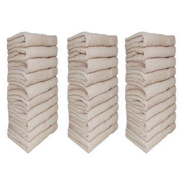 Bunty's Plush 450GSM 90x150cms Bath Sheets - Birch(30pc Pack)