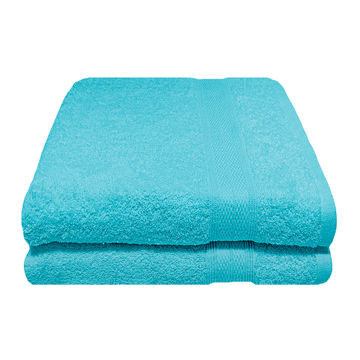 Bunty's Plush 450GSM 70x130cms Bath Towels - Gulf Stream (2Pc Pack)