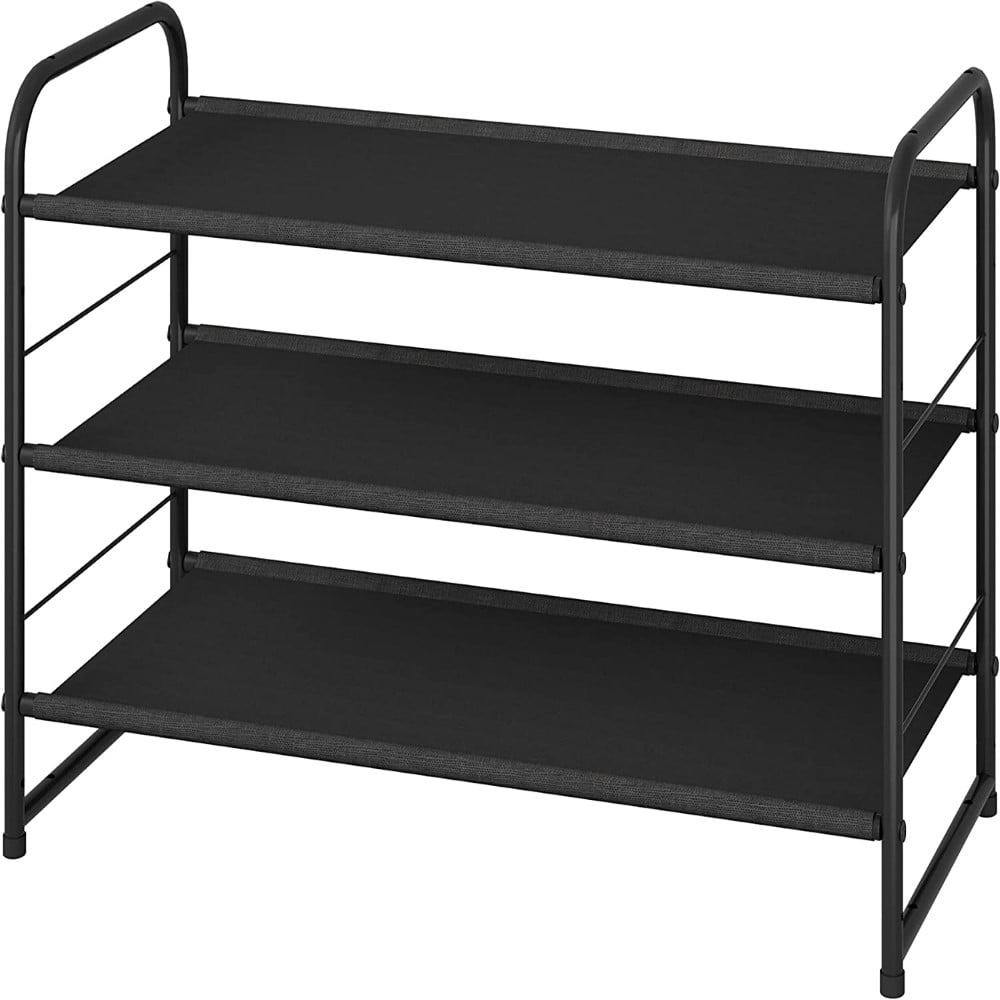 3-Tier Adjustable Stackable Shoe Rack Storage Organiser