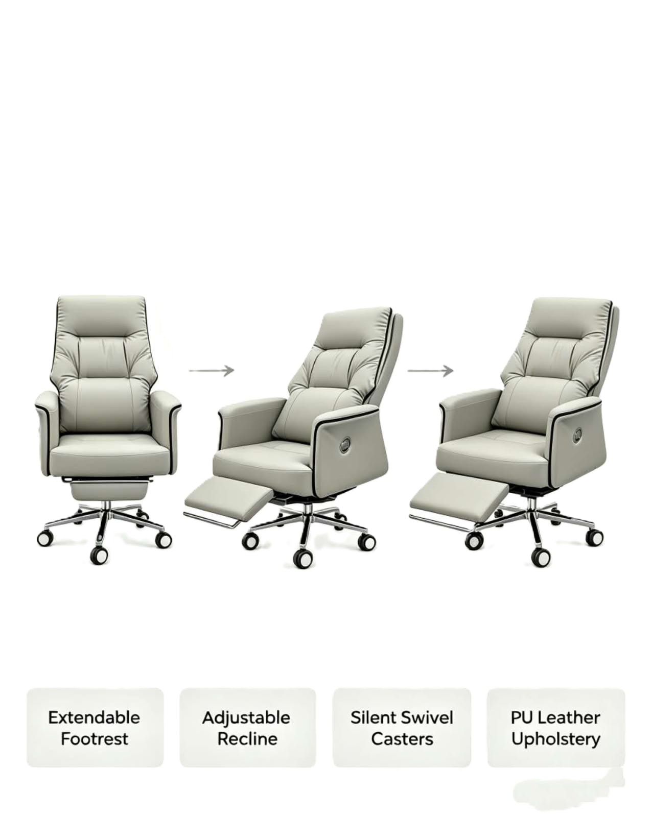 LBM FURN- Ergonomic Recliner Office Chair