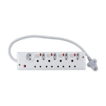 Redisson 9 Way Multi-plug with 4 illuminated switches