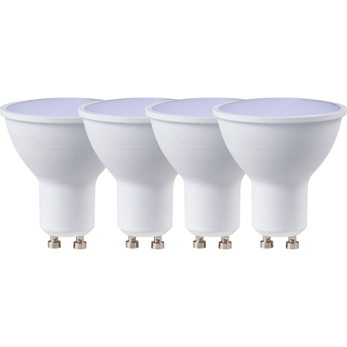 Switched LED 3W Light Bulbs Rechargeable | 4 Pack | Auto Dimmable | GU10 - Cool White