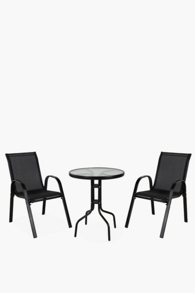 Nora 3 Piece Patio Set Compact Café-Style Outdoor Table & Chairs