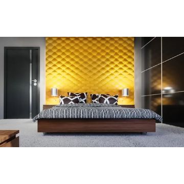 Leather Style 3D Wall Panel 500x500x25mm Set of 4