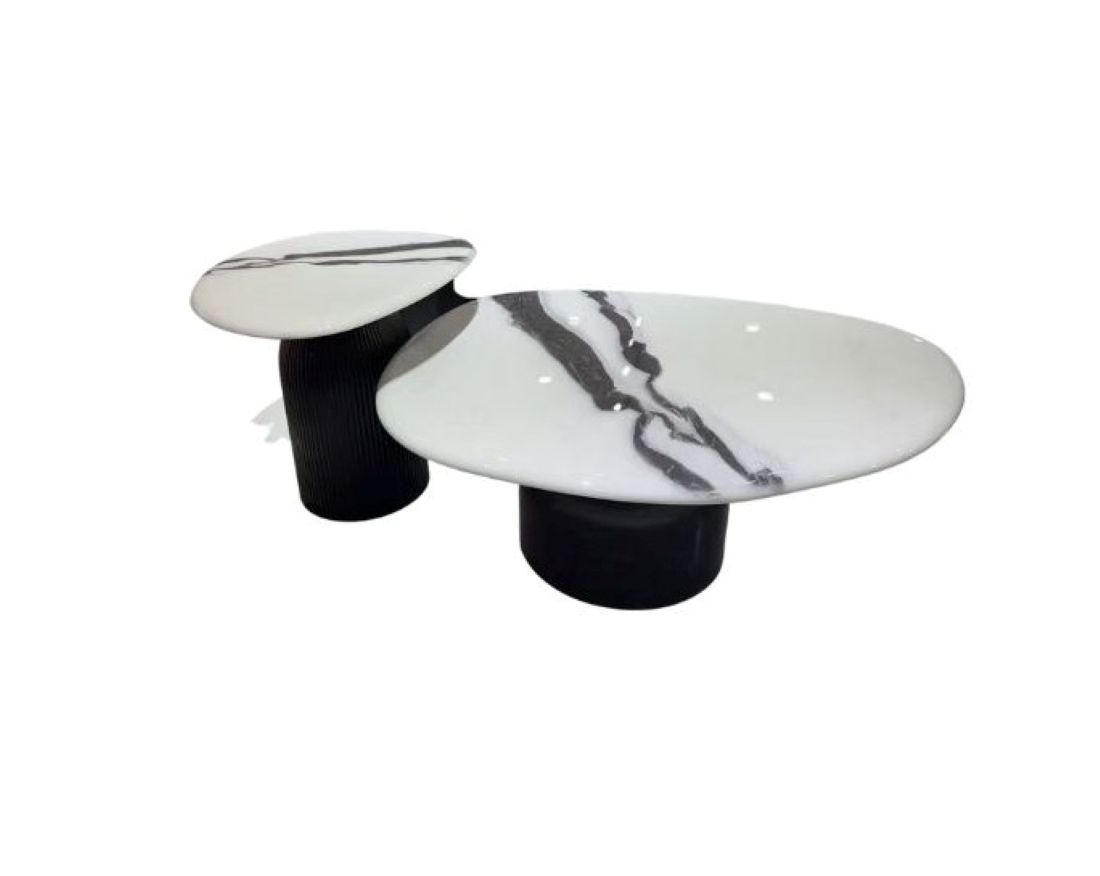 Striped Black Coffee Table