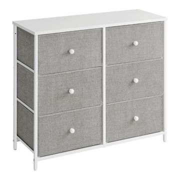 Songmics Chest of Drawers Storage Organiser, 6 Fabric Drawers