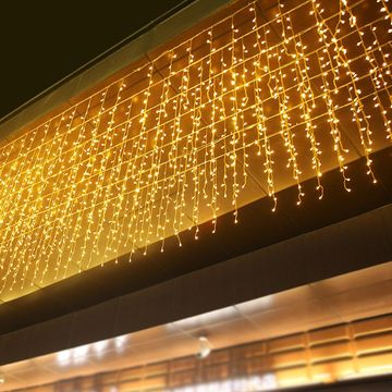 5M x 1.5M Curtain Icicle Strip LED Fairy Light - Warm White