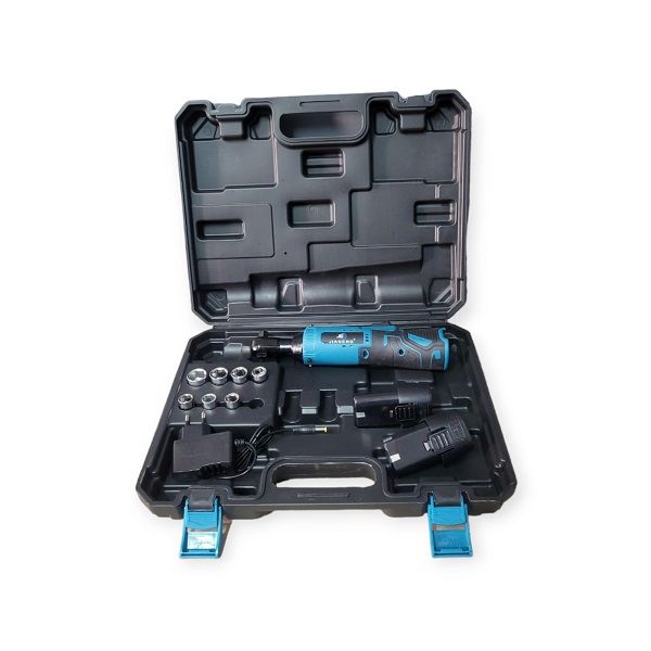 12V Cordless Electric Ratchet Wrench With 2x 12V 4500mah Battery