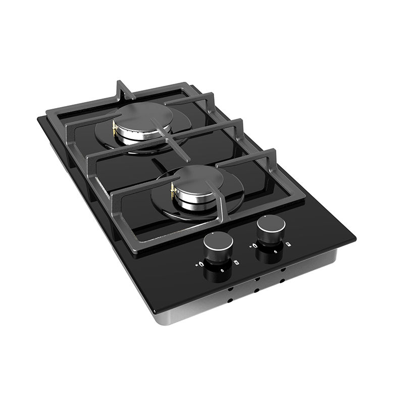 30cm Black Glass Gas Hob (ONL-30XFG)
