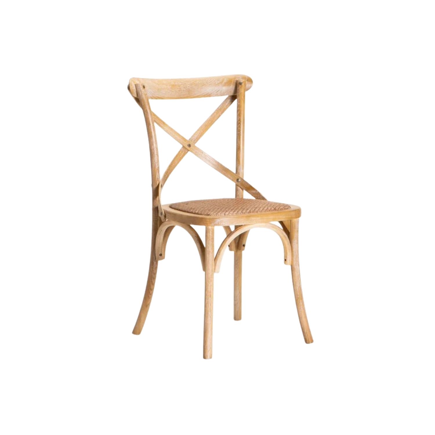 Birchwood Cross Back Dining Chair - Grey Wash