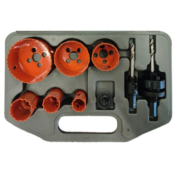 Holesaw Set 9Pc HSS BI - Metal Electrician 20-64mm - 3 Pack