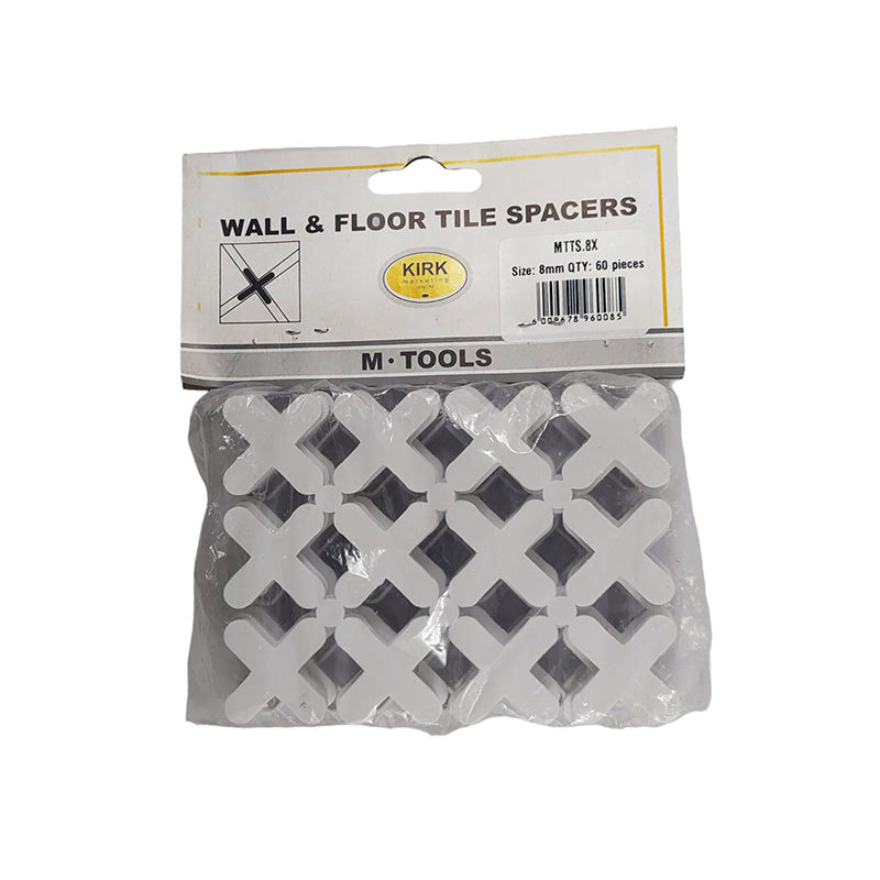 KIRK Tile Spacers 8mm ( Pack of 60 )