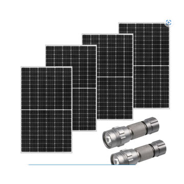 Ecco 410w Mono Solar Panel and Stier Torch - 4 Pack Combo