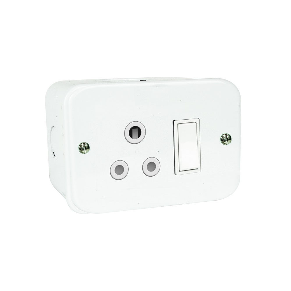 ACDC - Steel Socket Outlet 16A With On/off Switch