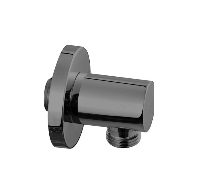 Devario Premio Shower Outlet Elbow Round Brass -Gun Metal Grey