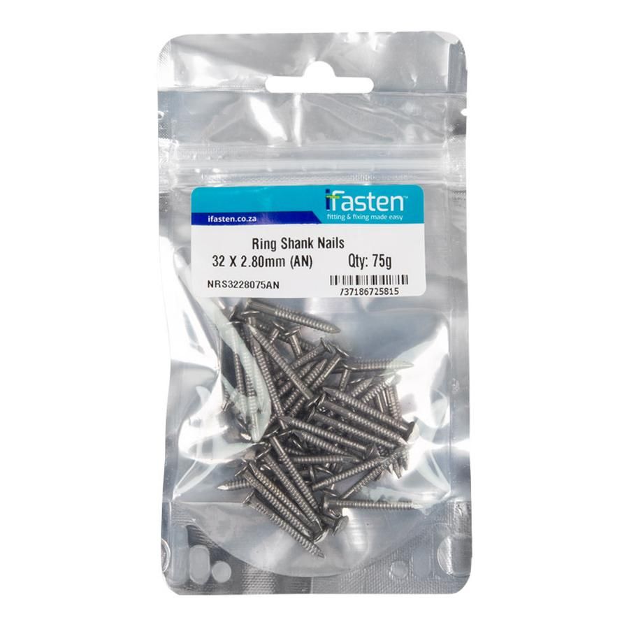 Ifasten Nail Ring Shank 32Mmx2.80Mm 75G Pp 3 Pack