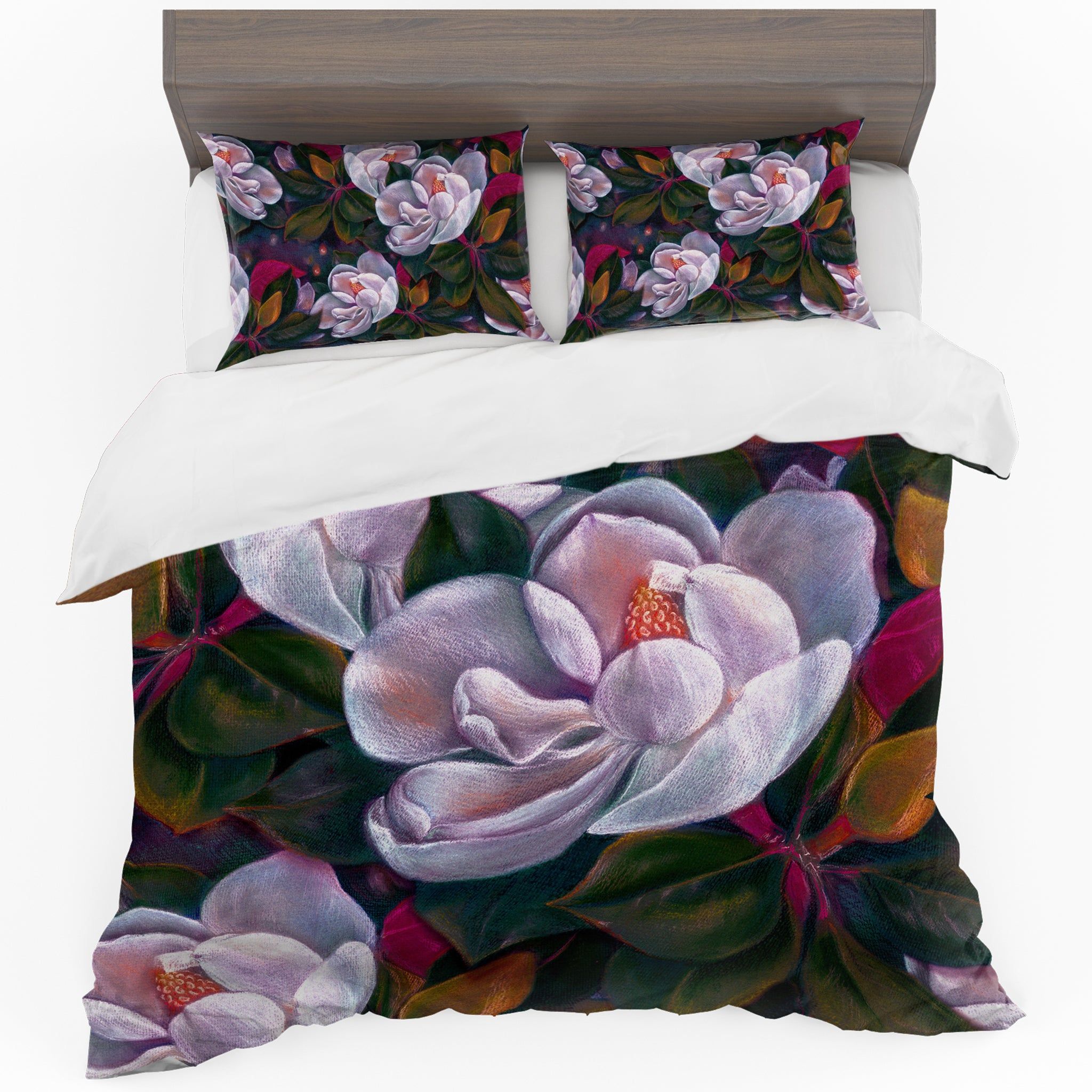 White Pastel Floral Duvet Cover Set Queen | LEROY MERLIN South Africa