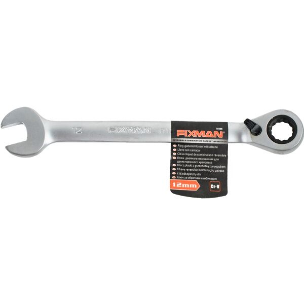 Fixman Reversible Combination Ratcheting Wrench 12Mm