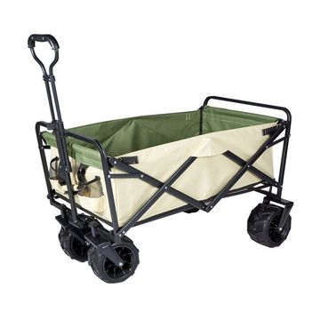 Outdoor Four-wheel Folding Portable Trolley - Tumeric