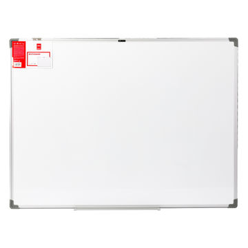 Deli Premium Magnetic Whiteboard 900×1200mm With Aluminum Frame ABS corner Hangable