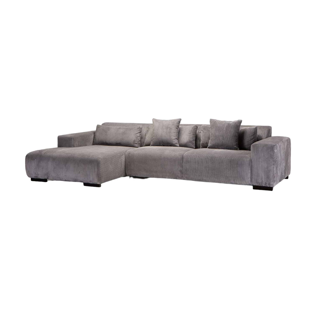 Vividitto - Steinbuck Fabric Corner Chaise - Grey