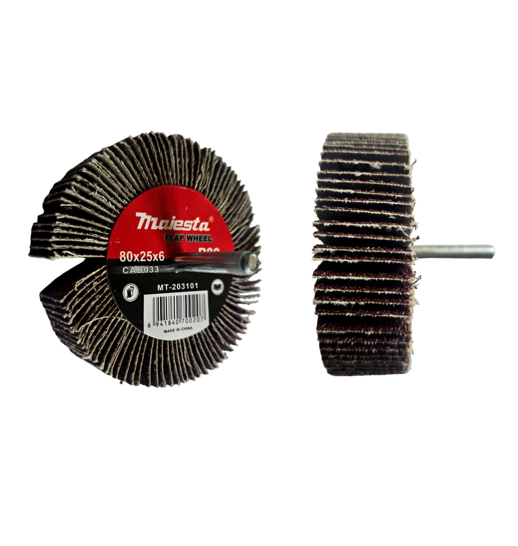 Majesta Abrasive Flap Wheel for Drill 80mm 80 Grit