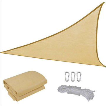 Creative Living Sun Shade Sail 3.5x3.5x3.5m Triangle - Sand