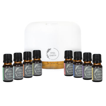 Still Earth Cool Mist Ultrasonic Aroma Diffuser 500ml with 8 Essential Oils