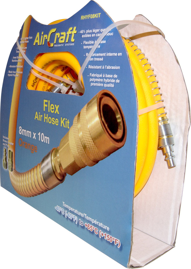 AirCraft - Flex Air Hose Kit 8mm x 10M Orange