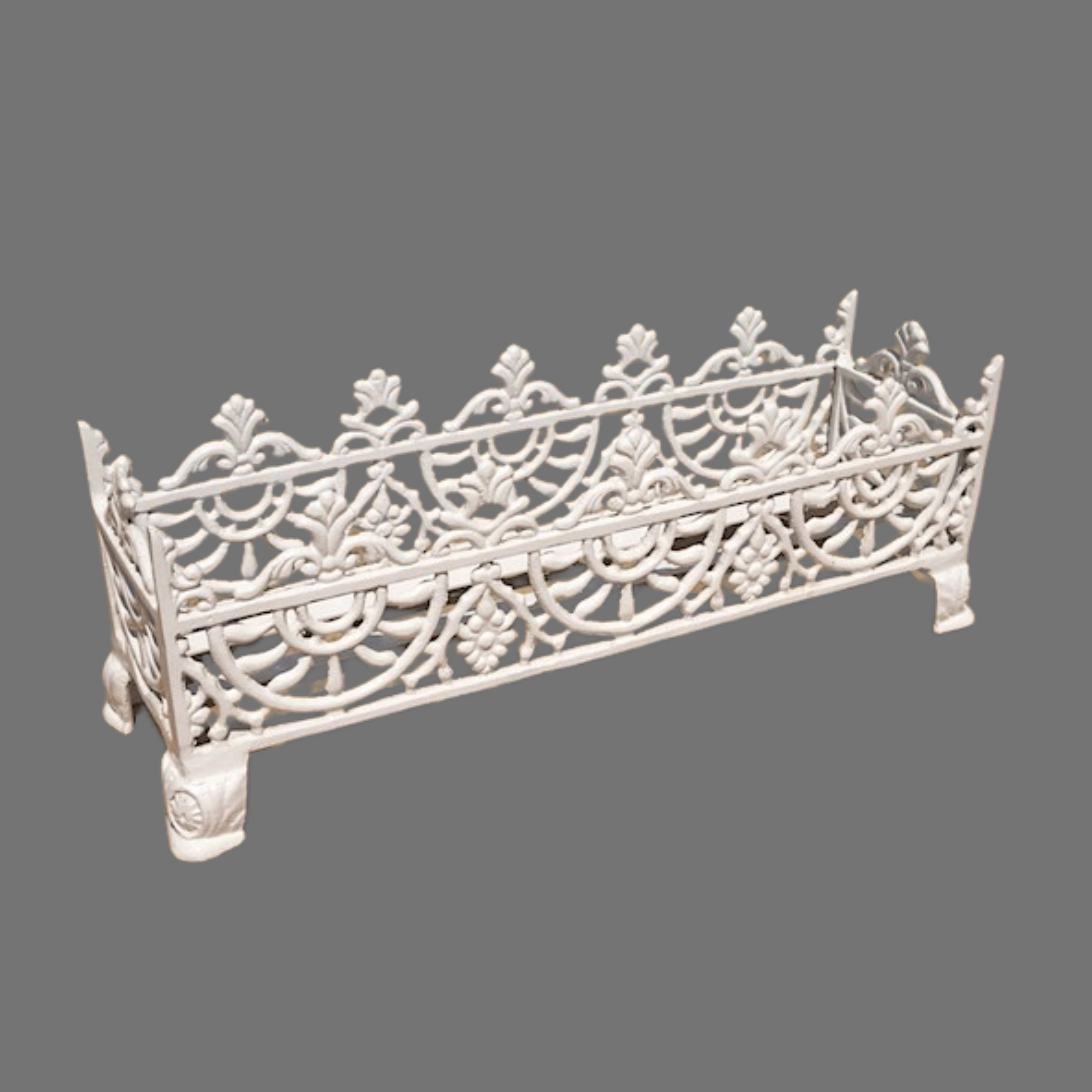 Ageless & Beautiful!  Cast Aluminium Flower Box - (22cm High x 60cm Wide x 17cm Deep)
