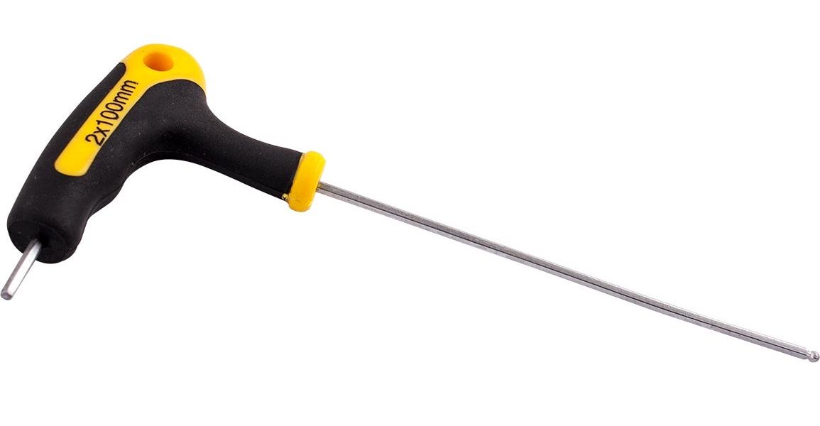 Tork Craft - Ball Point T Handle Hex Allen Key 2.5mm x 100mm - 8 Pack
