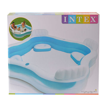 Inflatable Swimming Pool - Family - Blue & White - 229cm x 66cm